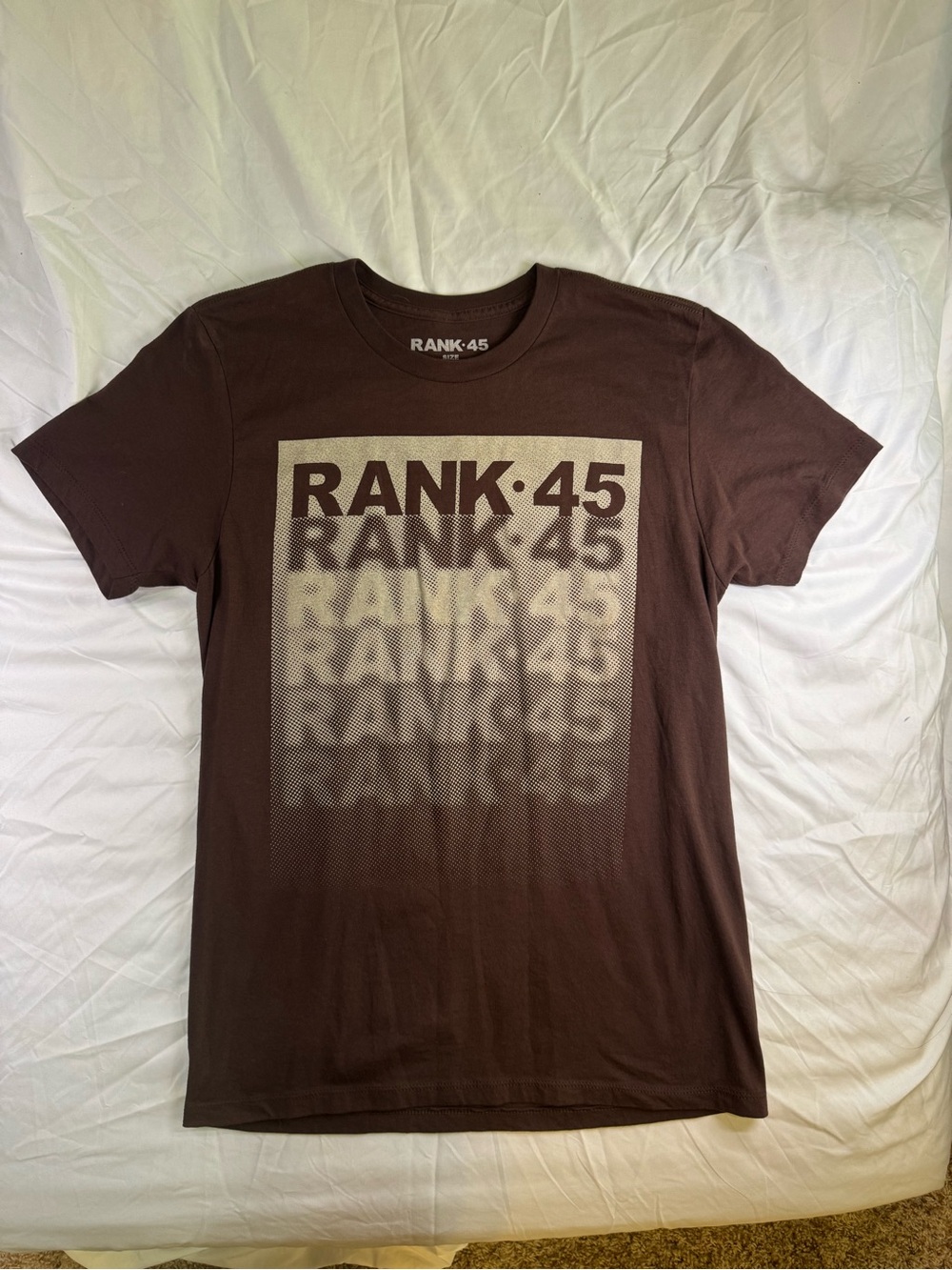 RANK·45 Men’s Short-Sleeve Graphic Tee in Brown